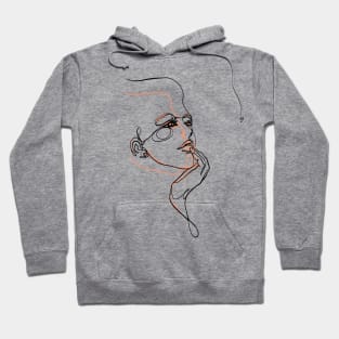 Reflection: a one line artwork Hoodie